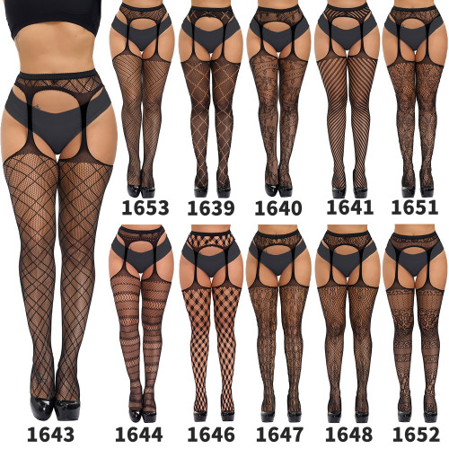 Stretch Sexy Stockings with Suspender Belt