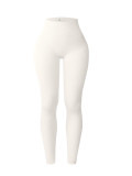 Seamless High-Waist Ribbed Yoga Pants for Women