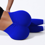 Seamless High-Waist Ribbed Yoga Pants for Women