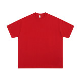 300g Heavyweight Pure Cotton Round Neck Men's Loose-Fit T-Shirt
