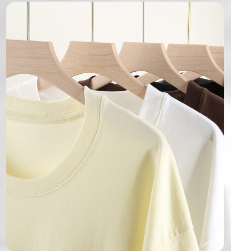 260g Cotton Men's Crew Neck T-Shirt - Comfortable & Breathable with Customizable Design