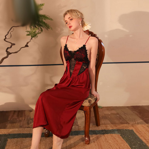 Sensual Silk Lace Nightgown