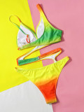 Floral Cutout Strap One-Piece Swimsuit