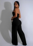 Sleeveless Color-Block Bodycon Jumpsuit