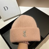 Cozy Long Rabbit Fur Knit Hat