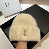 Cozy Long Rabbit Fur Knit Hat