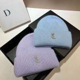 Cozy Long Rabbit Fur Knit Hat