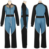 Cowboy Patchwork Sports Hoodie Set