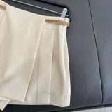 Waist-Belted Top Dress Pants