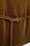 Versatile Belted Corduroy Dress