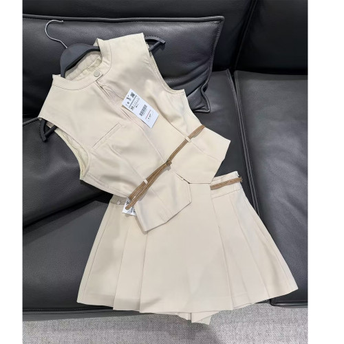 Waist-Belted Top Dress Pants