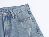 Chic Wide-Leg Denim Trousers