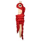 Elegant Sleeveless Backless Dress with Ruffled Edges