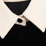 Chic Velvet Patchwork Shirt & Velvet Pants Set for Women