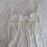 Lace Camisole and Mesh Two-Piece Loungewear Set