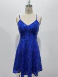 Sequin Beaded Mini Dress
