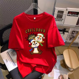 Summer Casual Couple's Cotton T-Shirt for Women