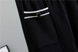 IHOOV Plaid Cardigan Sweater Set with Wide-Leg Pants for Spring