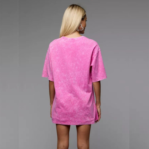 100% Cotton Short Sleeve T-Shirt with Cute Cartoon Duck Print