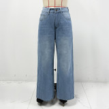 Loose-Fit Wide-Leg Jeans for Women