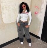Trendy Multi-Pocket Plus Size Cargo Pants
