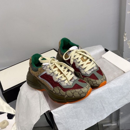 Floral Thick-Soled Casual Couple Sneakers