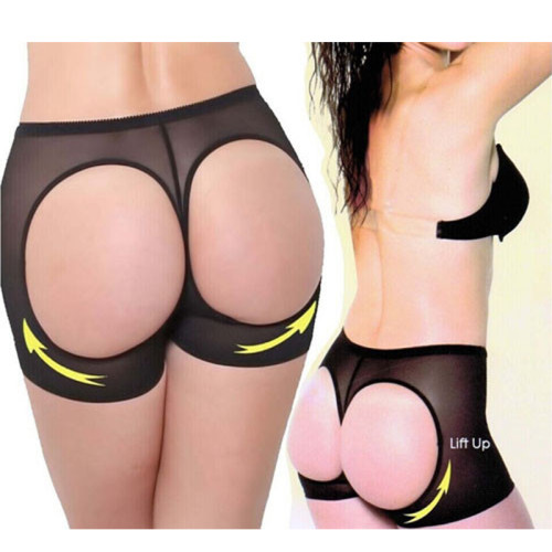 LE7035 Black & nude color Sexy Cutout Boyshort