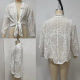 Stylish Long Sleeve Beach Cover-UP Shirt