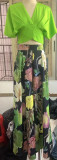 Summer Floral Maxi Dress Set
