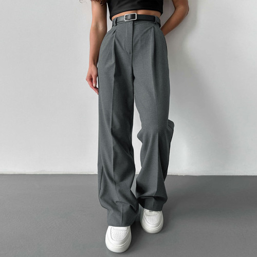 Relaxed Wide-Leg Trousers for Women