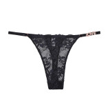 Lace and Stylish LOVE Design Low Waist Ladies' Triangle Panties