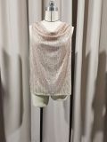 Glamorous V-Neck Sequin Strapless Crop Top for Women