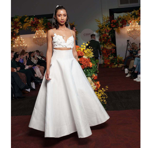 Satin Floral Embellished Camisole and Maxi Skirt Two-Piece Set