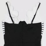 Women v-neck sleeveless Jumpsuit