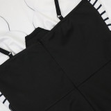 Women v-neck sleeveless Jumpsuit