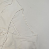 Ruffled Cardigan with Tie Design