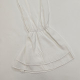 Ruffled Cardigan with Tie Design
