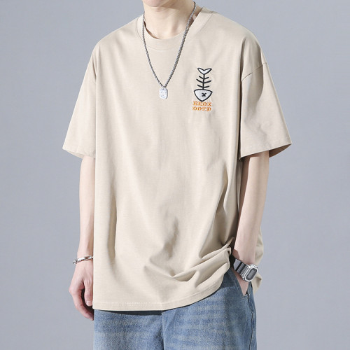 Men's Pure Cotton Round Neck Short Sleeve T-Shirt