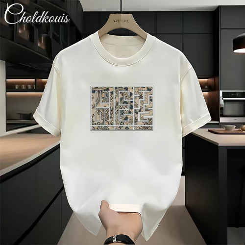 Men's Loose-Fit Pure Cotton Short Sleeve T-Shirt