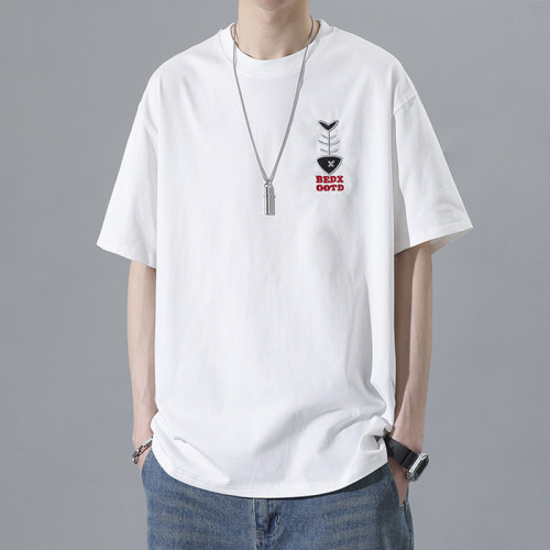 Men's Pure Cotton Round Neck Short Sleeve T-Shirt