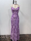 Sparkling Sequin Anisa Formal Sequin A-Line Evening Dress