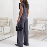 Solid Color Asymmetrical Set