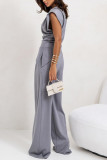 Solid Color Asymmetrical Set