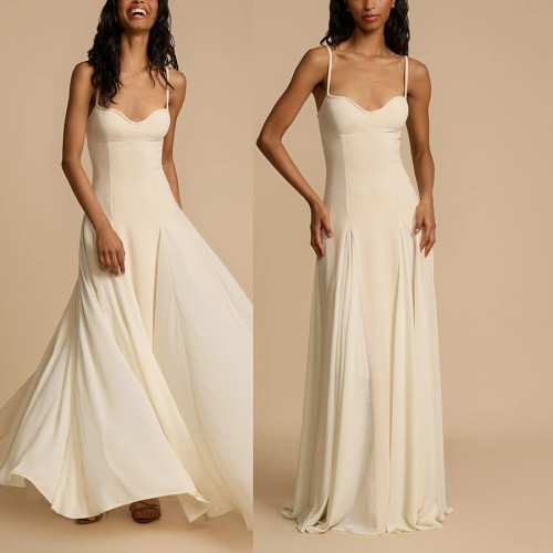 Cascading Strappy Maxi Dress