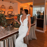 Sexy V-Neck Knit Dress