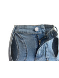 Unique Knotted Hollow Stretchy Denim Wide-Leg Jeans