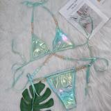 Ihoov Sexy Gold-Printed Crystal Diamond Bikini Strappy Women's Swimwear for Beach