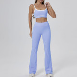 ihoov quick dry sports bra and flared yoga pants set