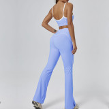 ihoov quick dry sports bra and flared yoga pants set