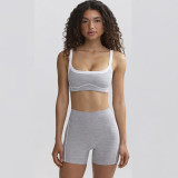 Quick-Dry Tummy-Control Sports Shorts & Tank Set